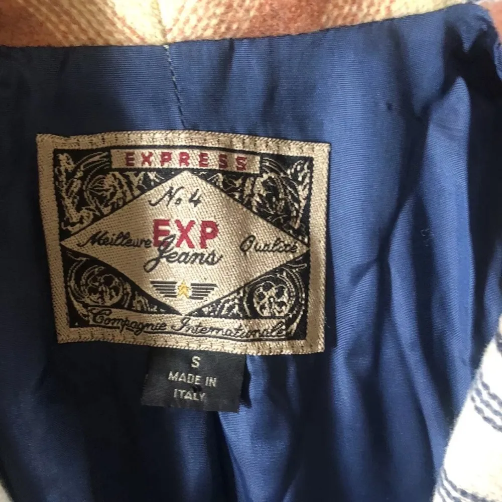 Vintage Womens Express Southwestern Blanket Blazer Jacket Sz S Ranch Yellowstone - Image 4