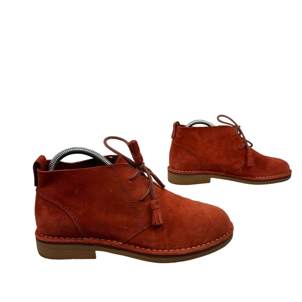 Hush Puppies Rust Suede Chukka Boots Mens Size 8.5 Lightweight Cushion Sole - Image 5