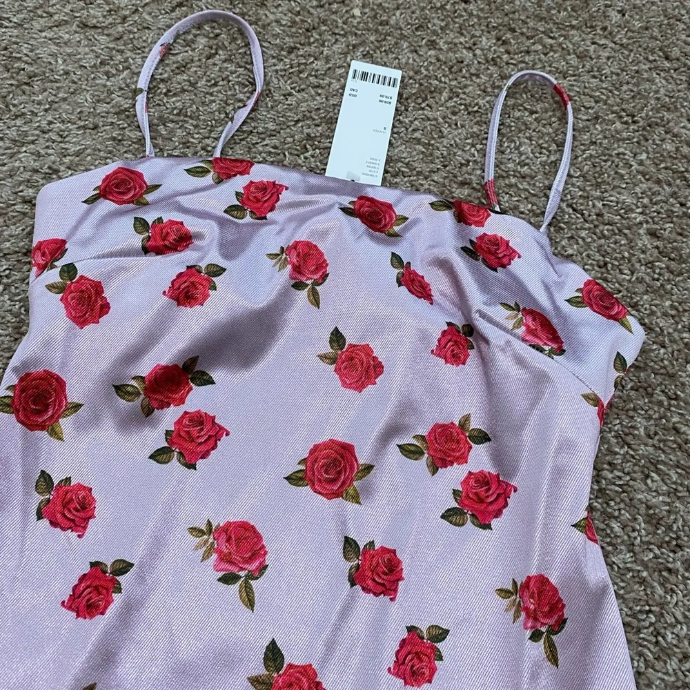 Urban Outfitters Printed Sateen Skimming Mini Dress NWT - Image 6