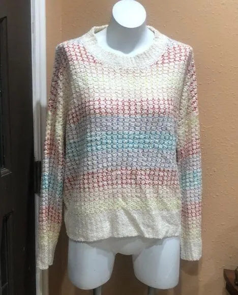 All in favor multiple color knit pullover sweater - Image 3