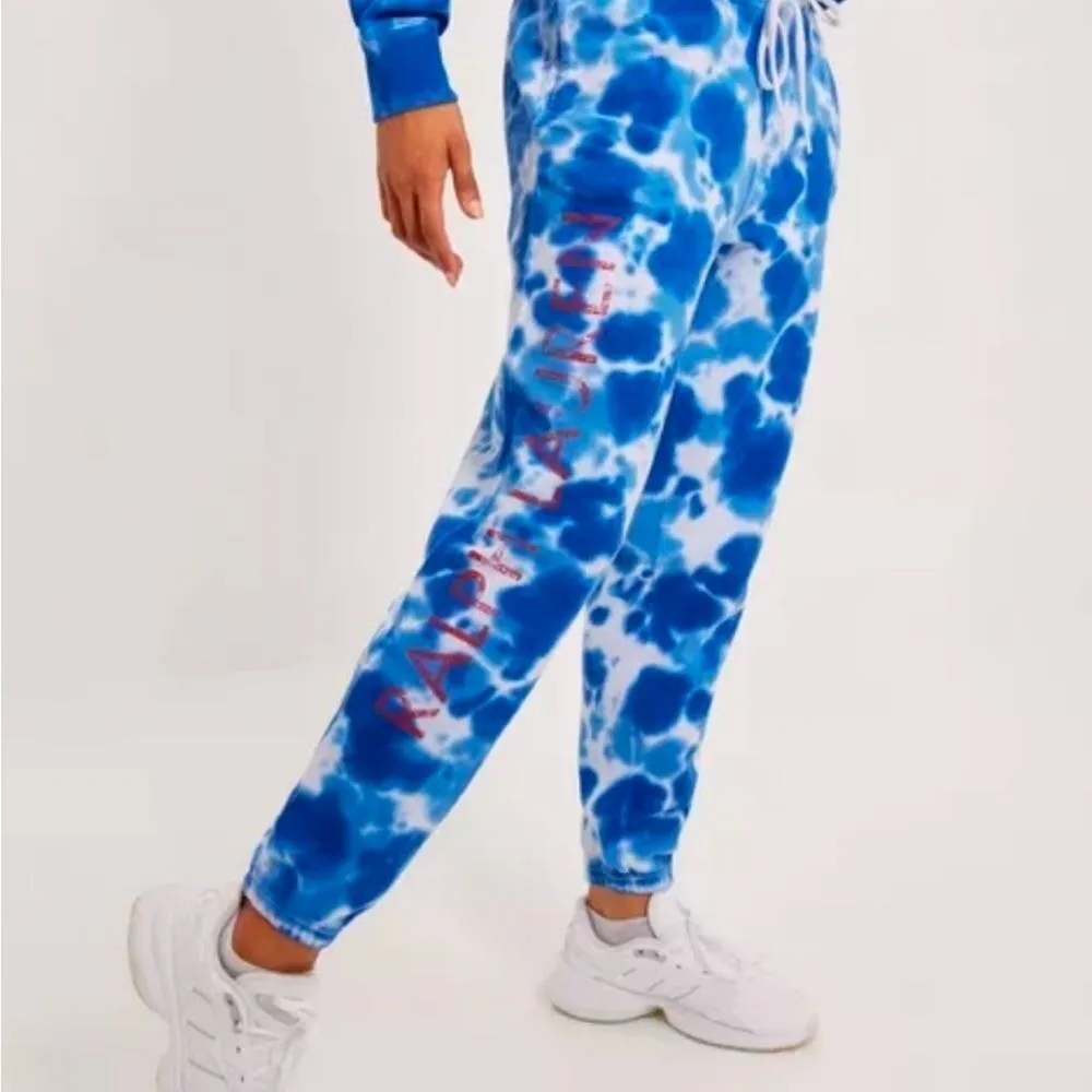 NWT Women's  Medium Polo Ralph Lauren Logo Tie-Dye French Terry Joggers‎ D35 - Image 4