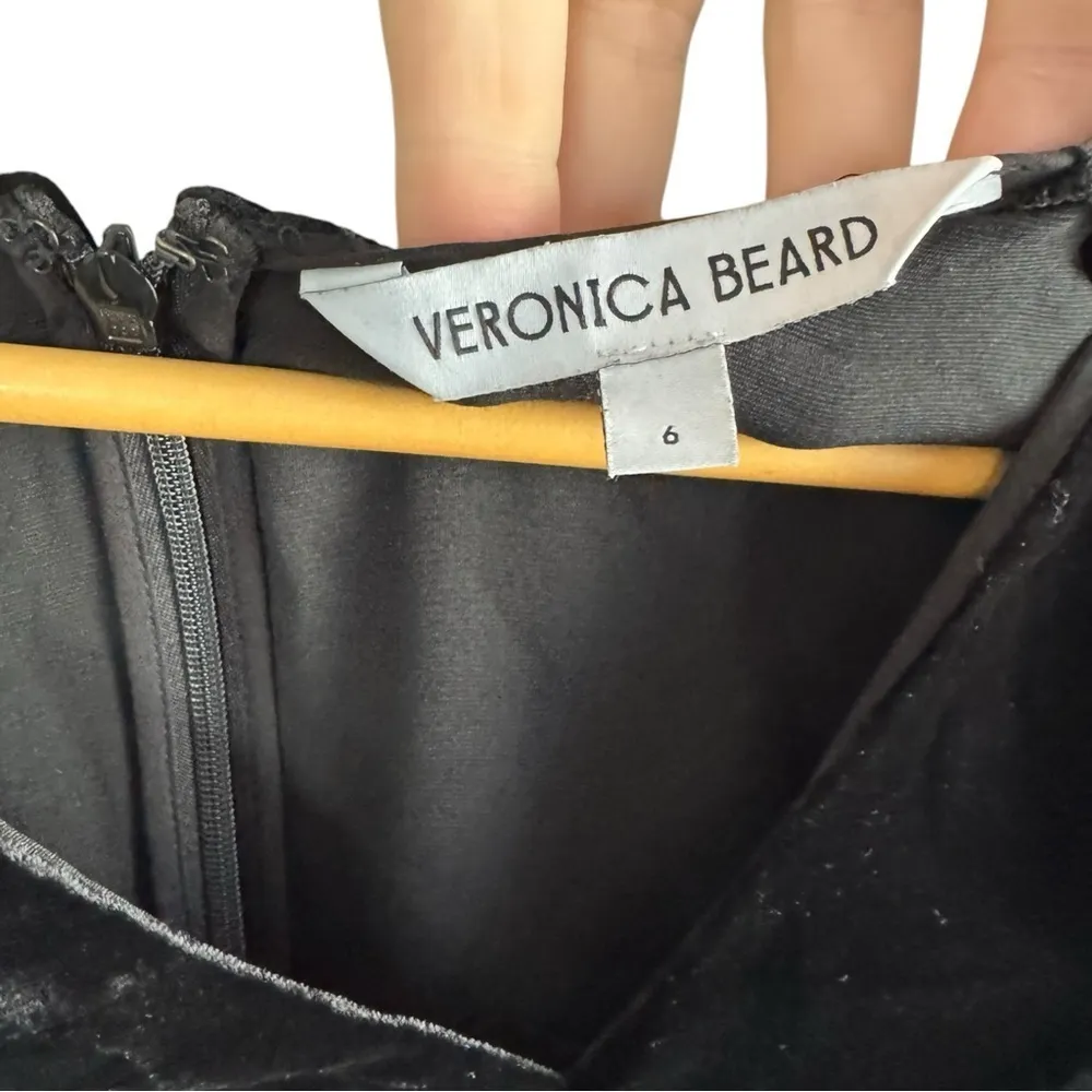 Veronica‎ Beard Pelona Velvet Ruched Top Black Size 6 - Image 9