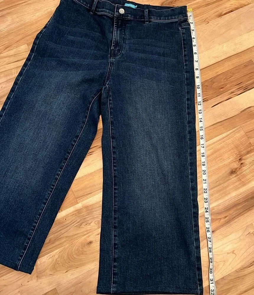 J. McLaughlin Aiko Wide Leg Blue Denim Solid Jeans - NWT - Image 12