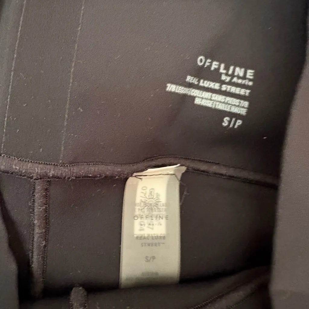 Aerie OFFLINE Luxe Street Black Leggings - Image 3