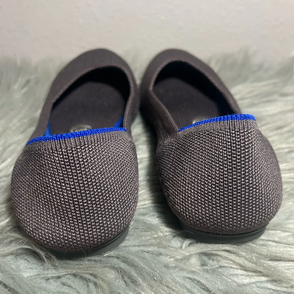 Rothy's The Flat Mink Rounded Toe Knit Flats Gray Flats Size 5.5 - Image 6