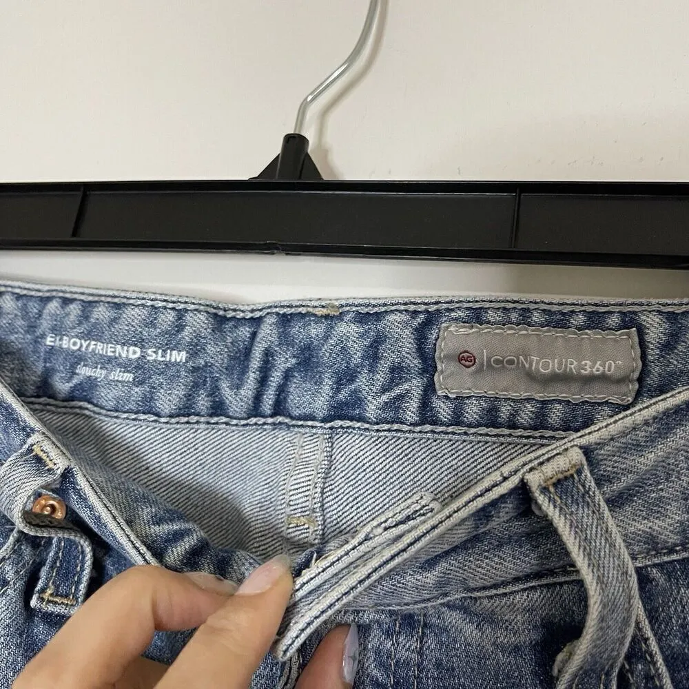 Adriano Goldschmied Ex boyfriend slouchy slim contour 360 raw hem jeans 25R - Image 3