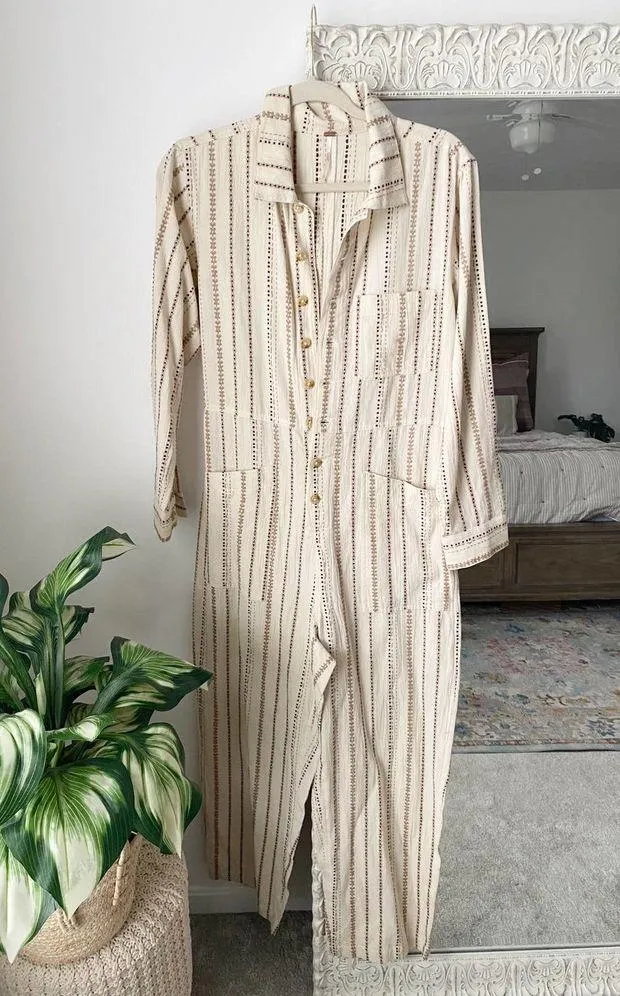 Free People Gia Yarn Dye Coveralls - Image 2