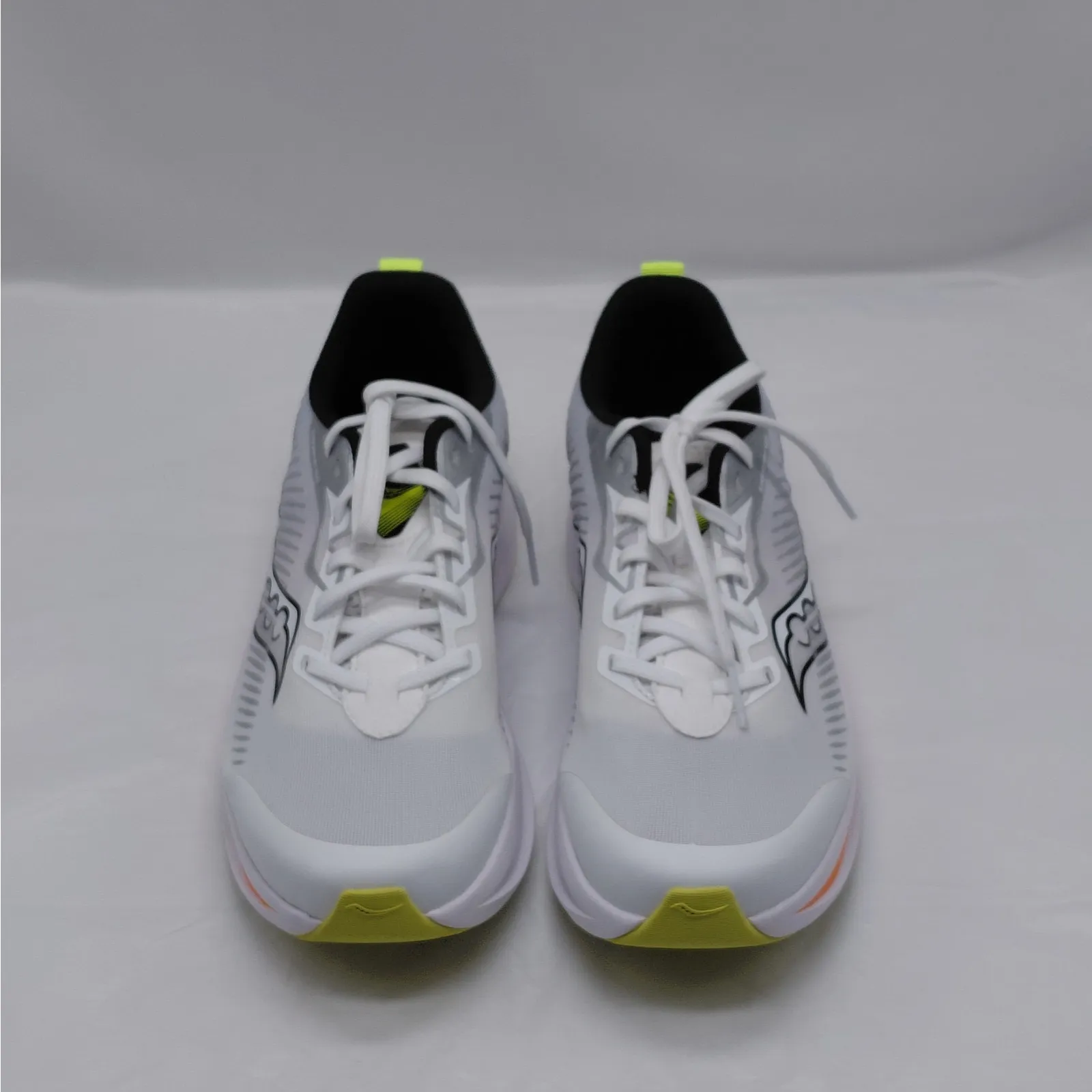 Saucony Womens 7 Endorphin KDZ Running Shoes White Silver Orange Youth 5.5M - Image 3