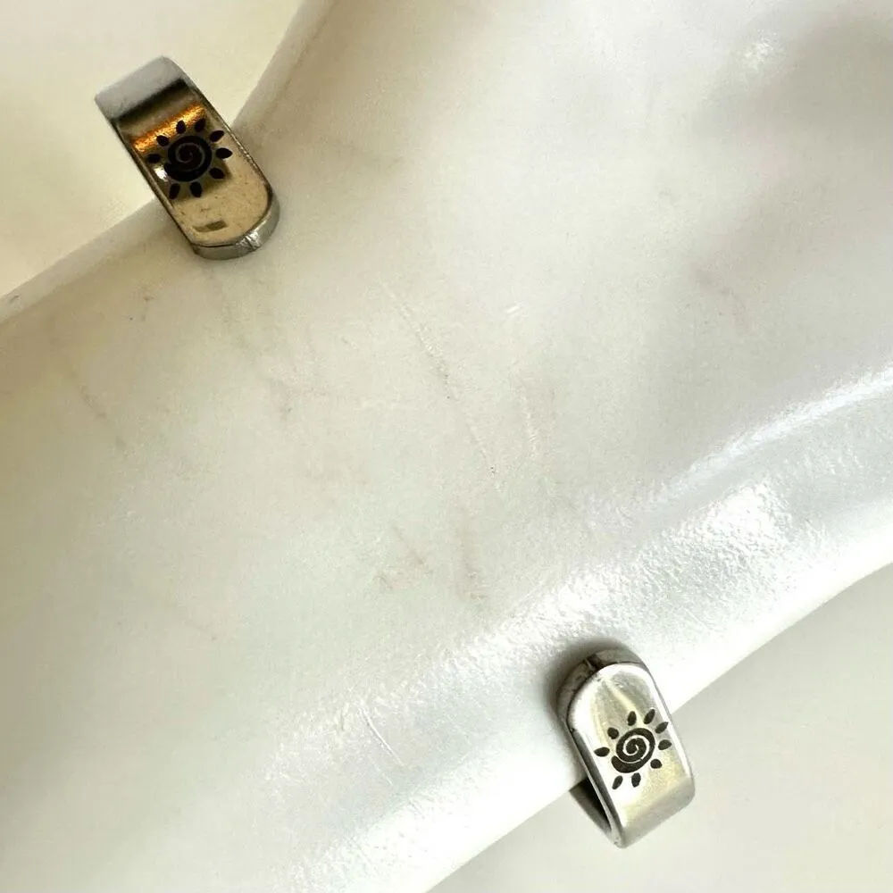 Silver tone Open cuff Inspirational bracelet - Image 3