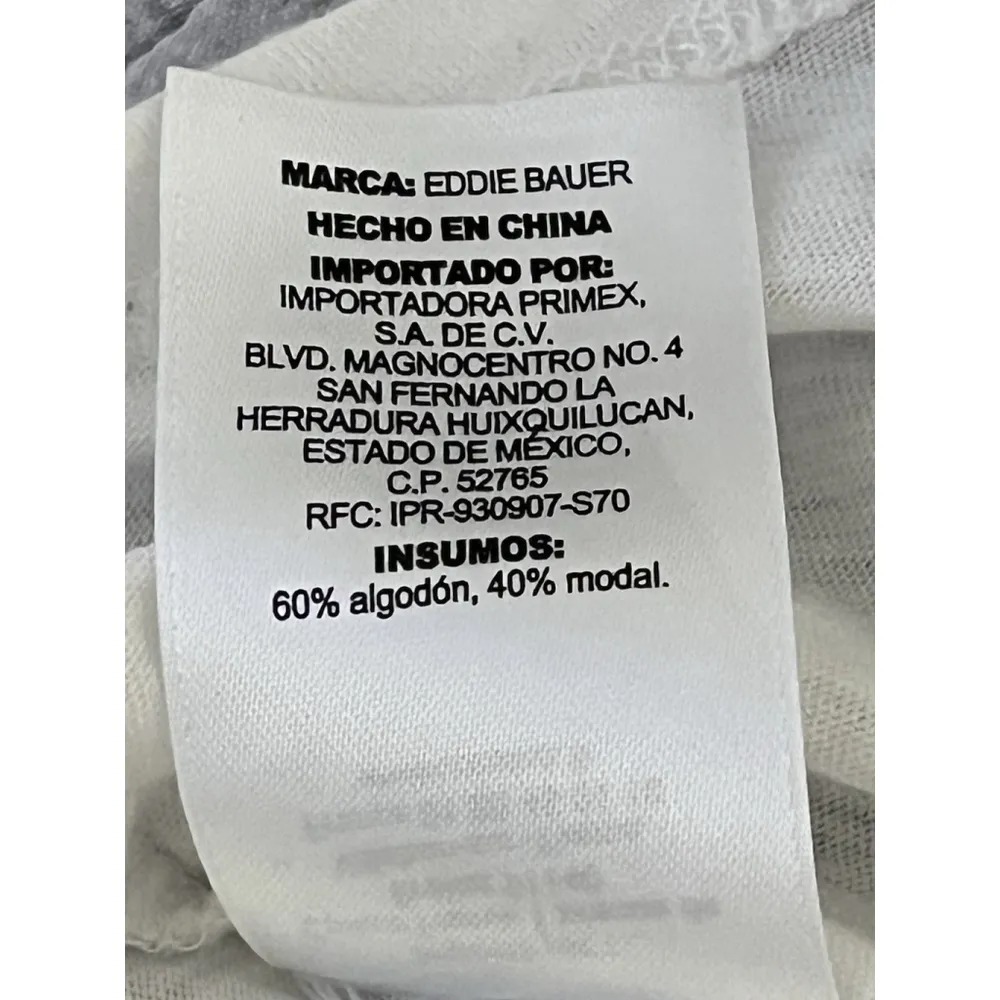 Eddie Bauer Blouse Women's Small White V-Neck Cage Shirt 3/4 Sleeve Sheer Top - Image 7