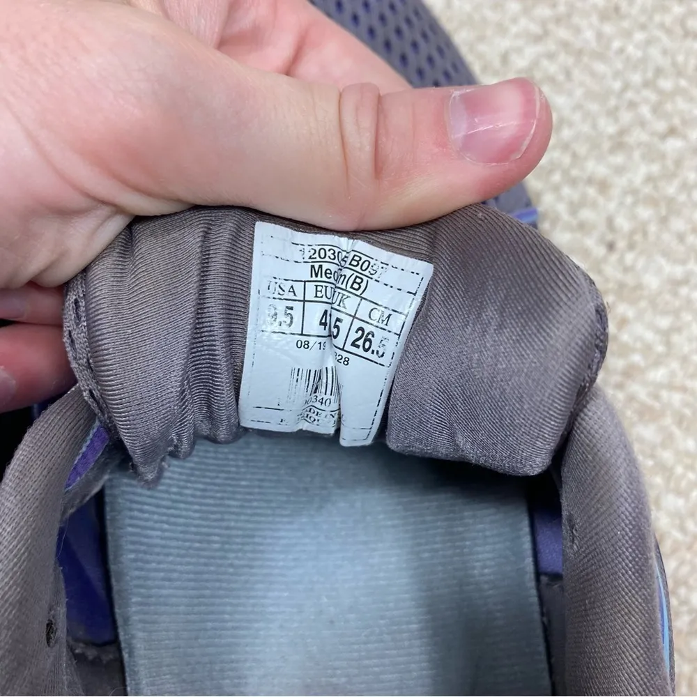 Brooks  Ghost 12 Gray Blue Purple Running Shoes - Image 7