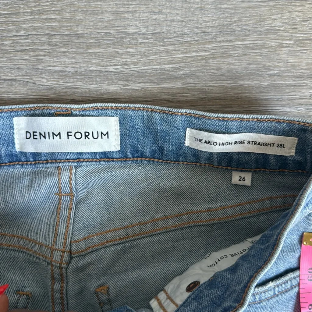 Aritzia Denim Forum The Arlo High Rise Straight - Image 6