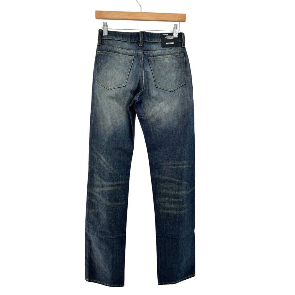 New Weekday Arrow Low Straight Jeans Women's Size 23/34 Relaxed‎ Organic Cotton - Image 5
