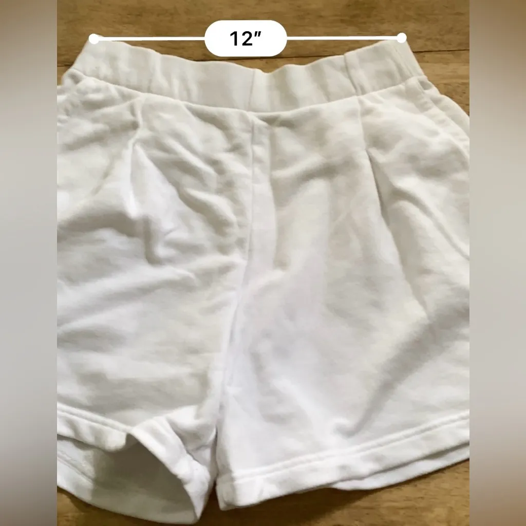 Aerie Women’s Sz S White‎ New Heights Trouser Fleece Shorts - Image 9