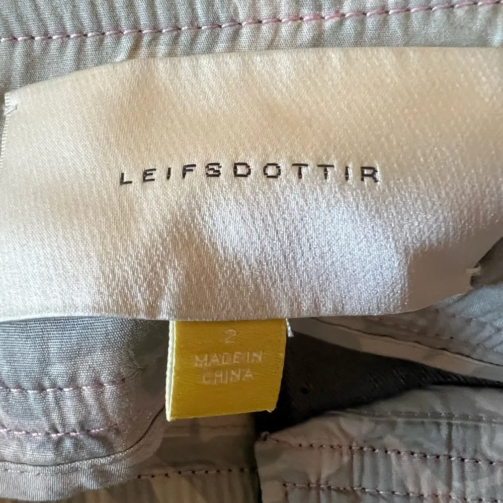 Leifsdottir Anthropologie Cotton Stretch Button Accent Ruffle Denim Skirt Size 2 - Image 2