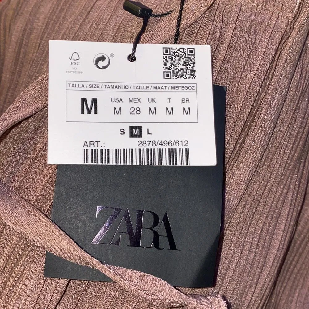 ZARA ✨  WIDE LEG WRINKLE EFFECT PANTS✨ - Image 4