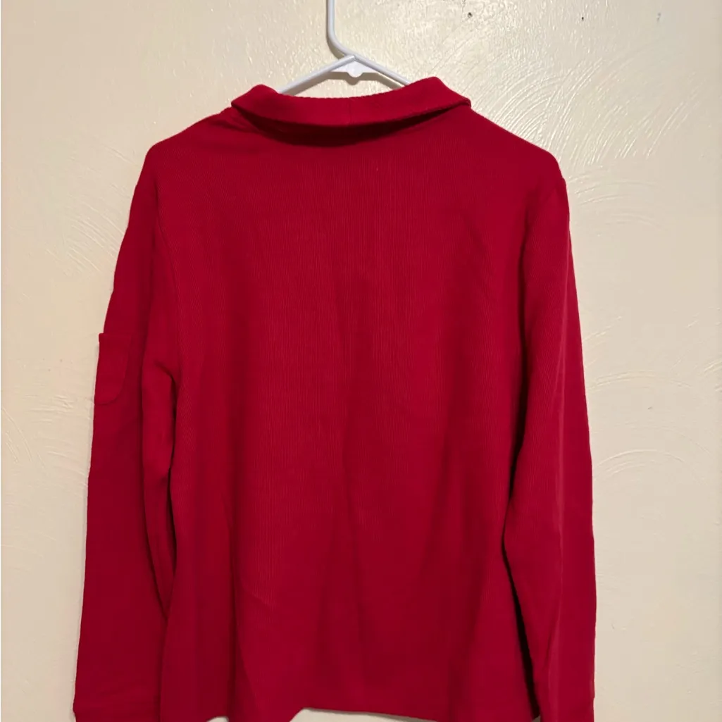Studio Works Women's Red Buckle Sweatshirt - Image 9