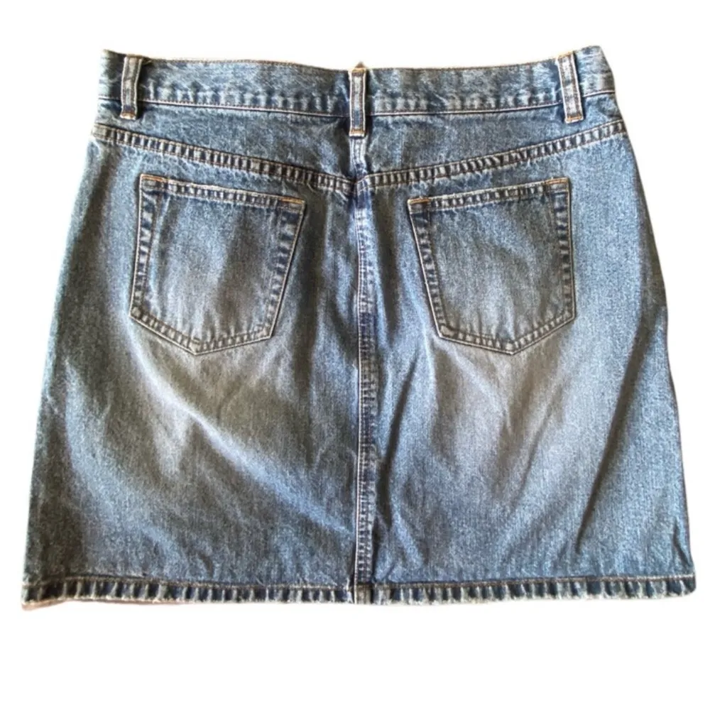 J. Crew Factory Denim Mini Skirt Size 8 - Image 2