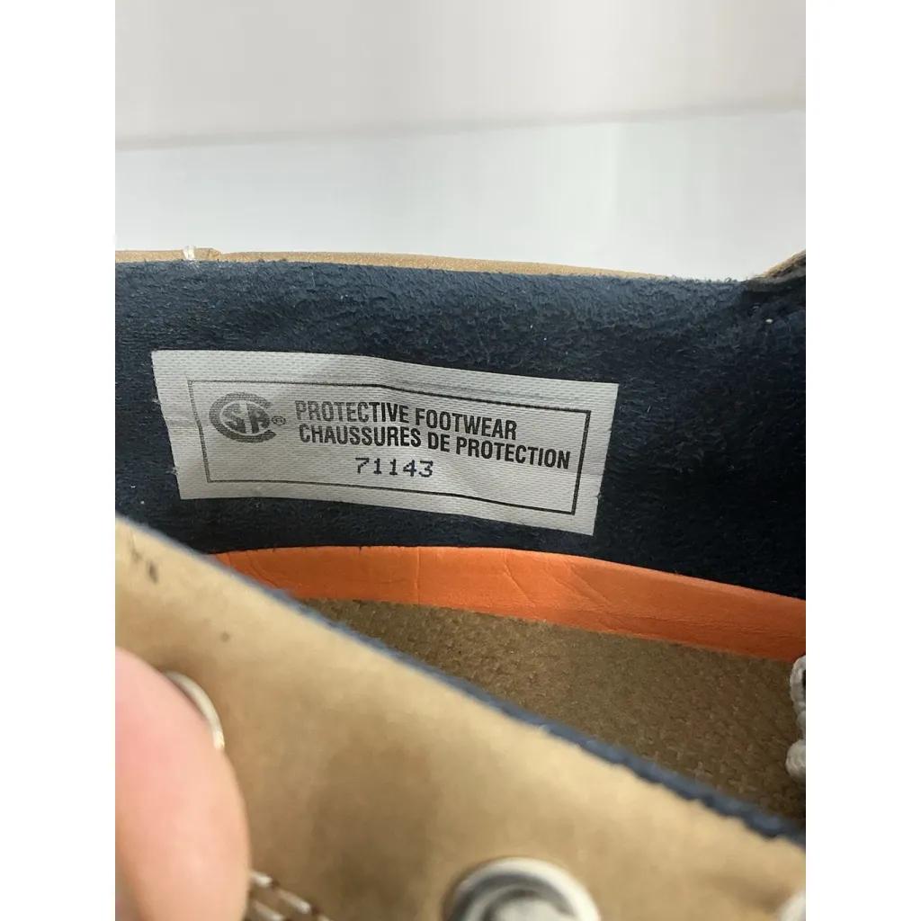 Womans Rockport Works Boat Shoes Productive Foot Wear 8 M Blue Tan Lace Up - Image 7