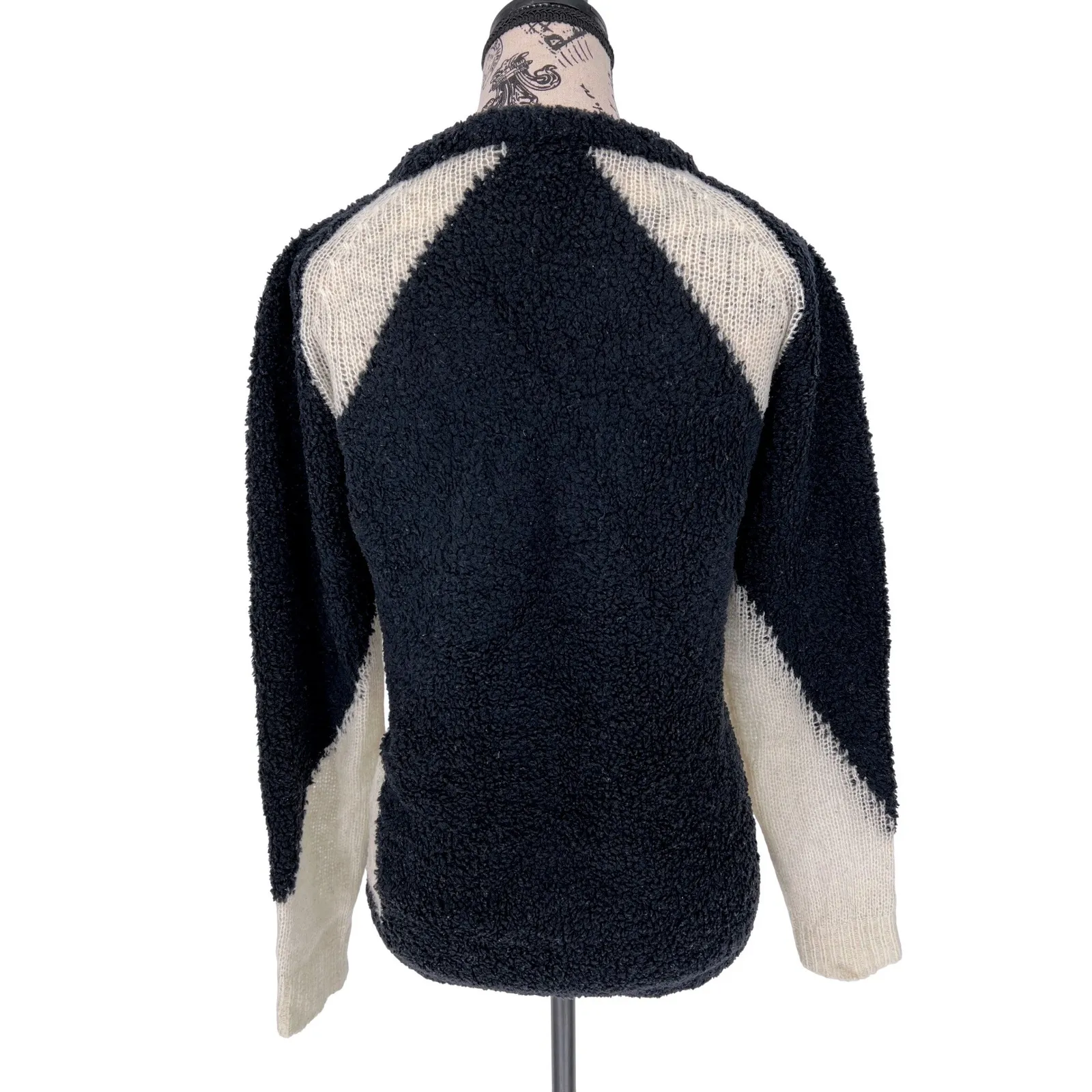 IRO Paris Shani Colorblock Sweater Women's Medium Wool Blend EUC - Image 2