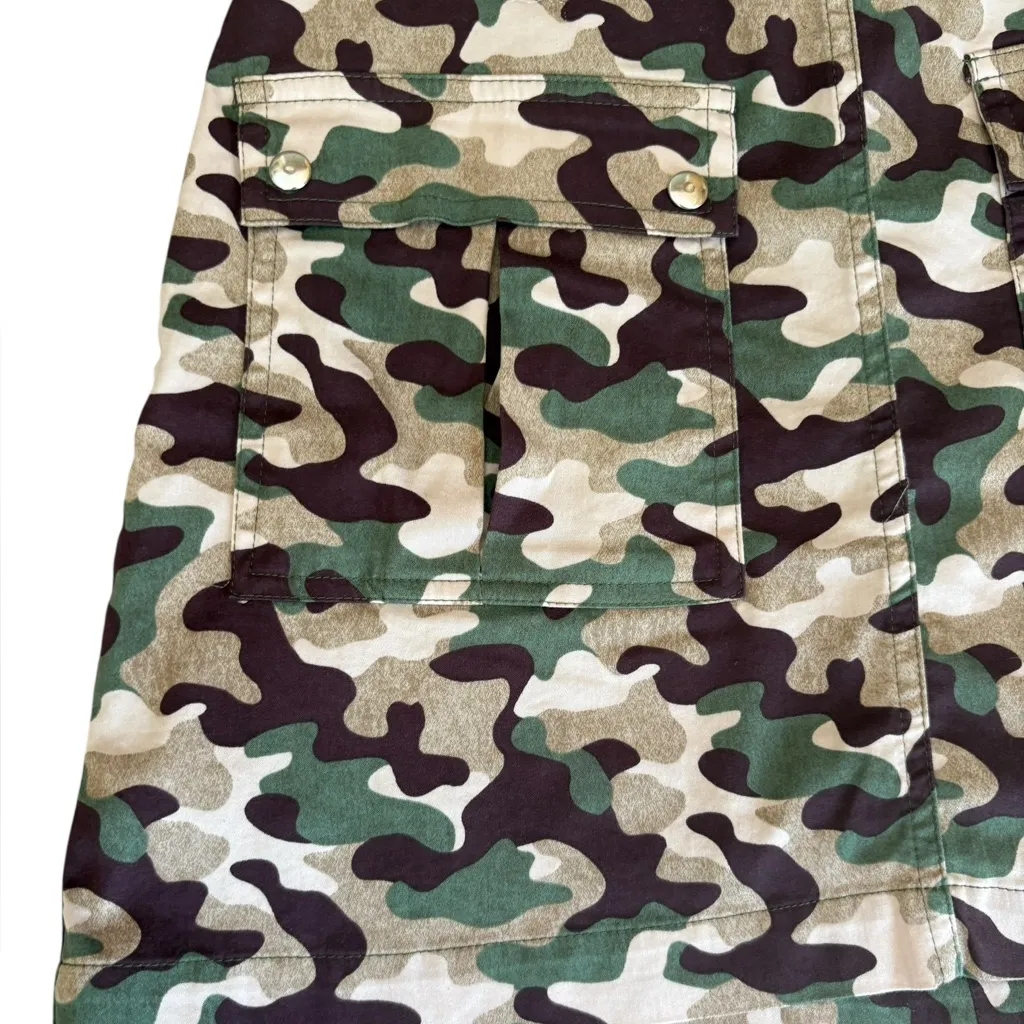 Zara Camouflage Mini Skirt Built In Shorts Womens Size Small - Image 6