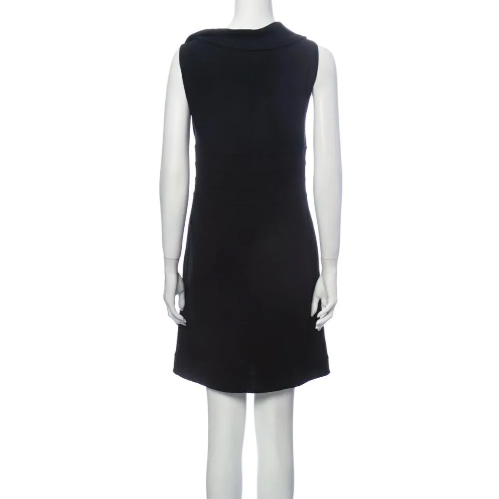 Carmen Marc Valvo SZ 12 simple black dress - Image 2
