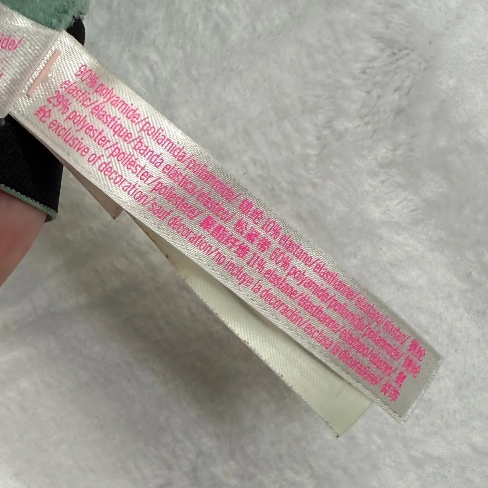 PINK Victoria's Secret Love Pink Push Up Bra Green 32A Adjustable Straps Size undefined - Image 8