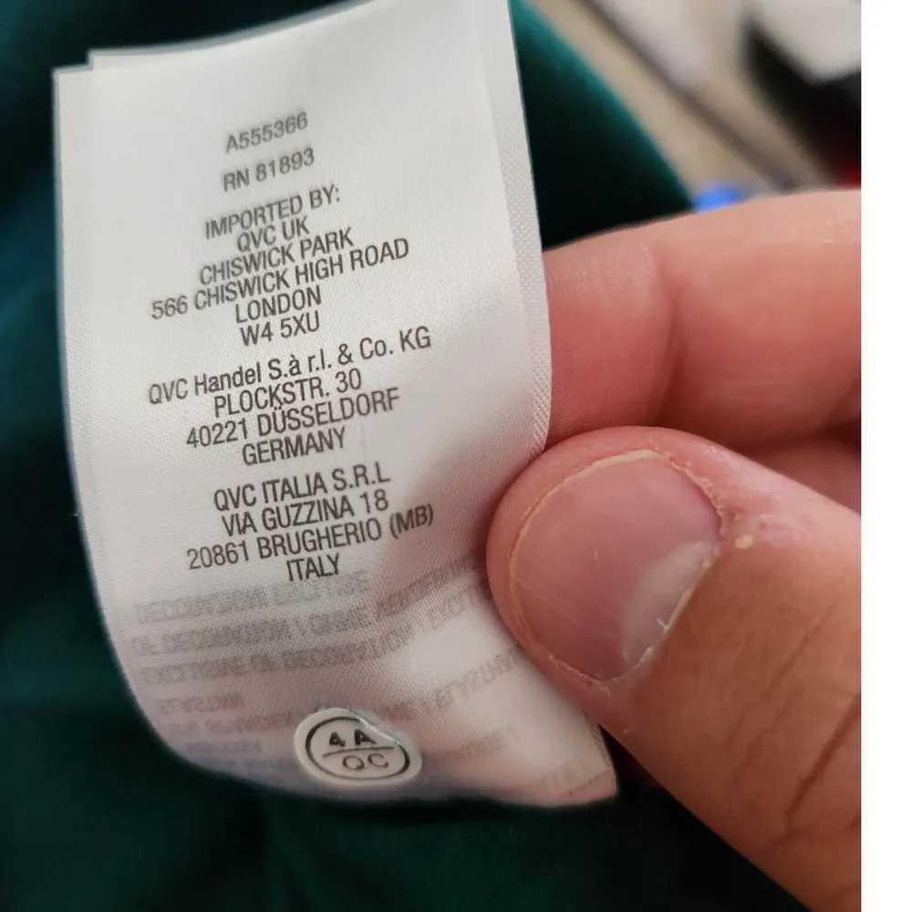 Denim and Co. Womens Tunic Size XL Evergreen Jersey Boatneck Lace Hem 3/4 Sleeve - Image 14