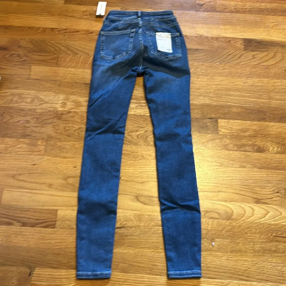 Pilcro Anthropologie Women 23 New Curvy Hi-rise High Rise Blue Skinny Jeans - Image 6