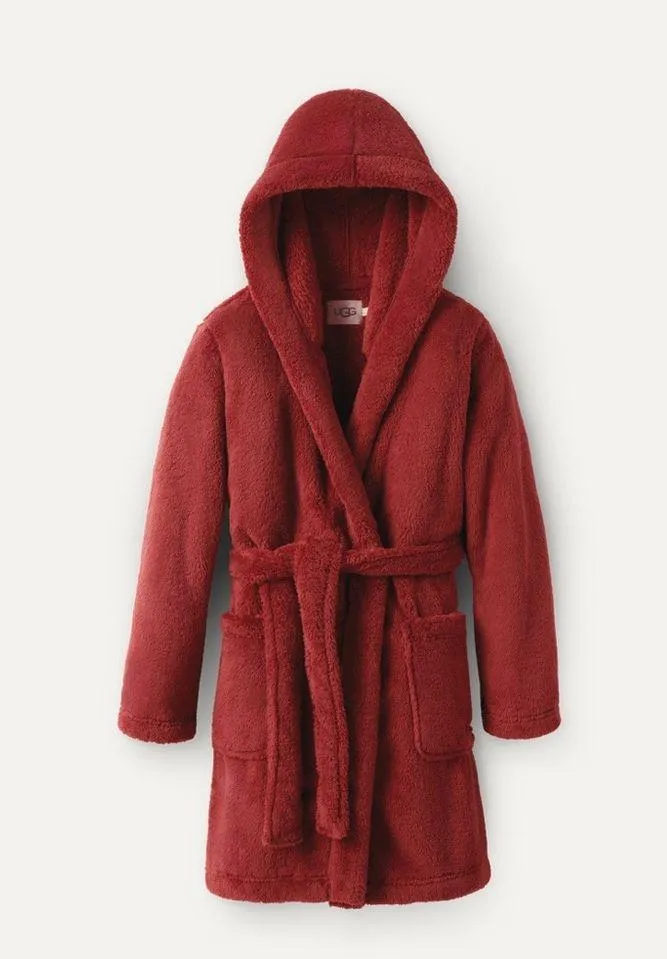 UGG Aarti Belted Fleece Robe, Rubious, Size Medium, $98 - Image 5