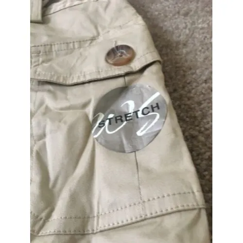 White Stag Women's Casual Skort Skirt with Attached Shorts Belted Size 14 Khaki - Image 2