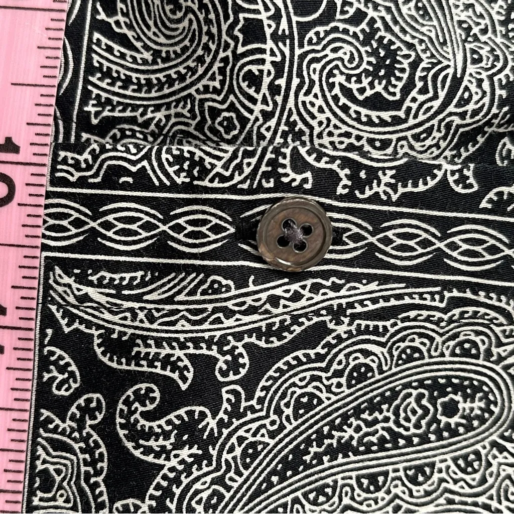 CHARTER CLUB long sleeve dresss shirt button front with collar with red accent - Image 7