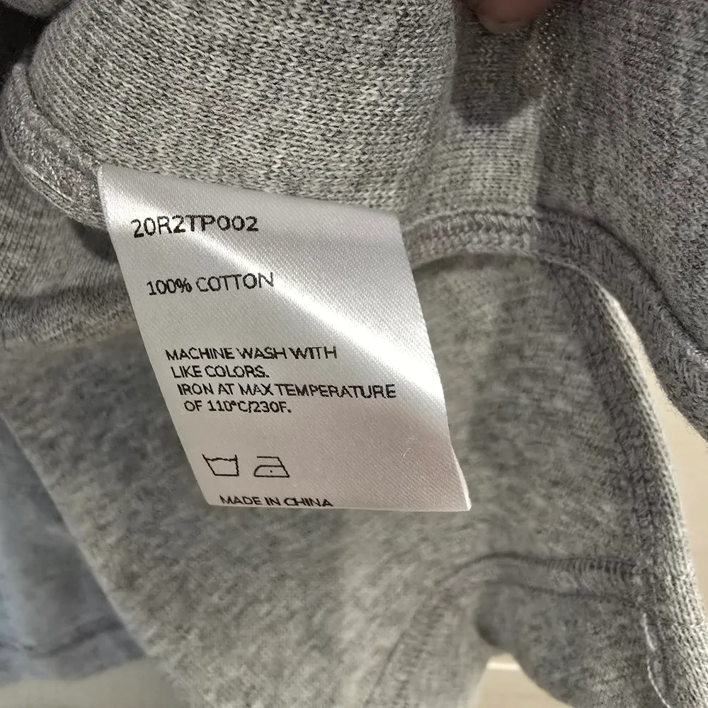 {L} NAP Loungewear Pure Cotton Loose Cut Sweatshirt Heathered Gray Size L - Image 11