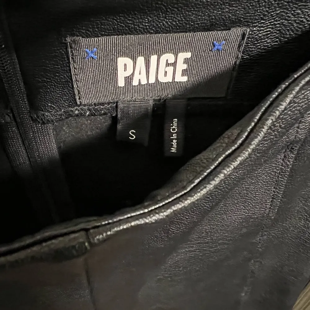 Paige Kiana Vegan Stretch Leather Leggings | Size Small - Image 6