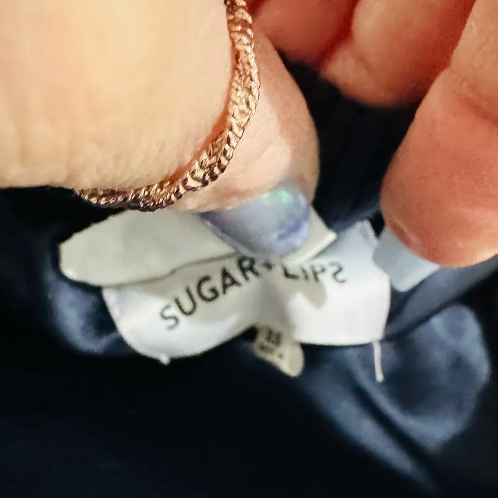 SUGAR + LIPS FAUX SHERPA BOMBER JACKET - Image 9