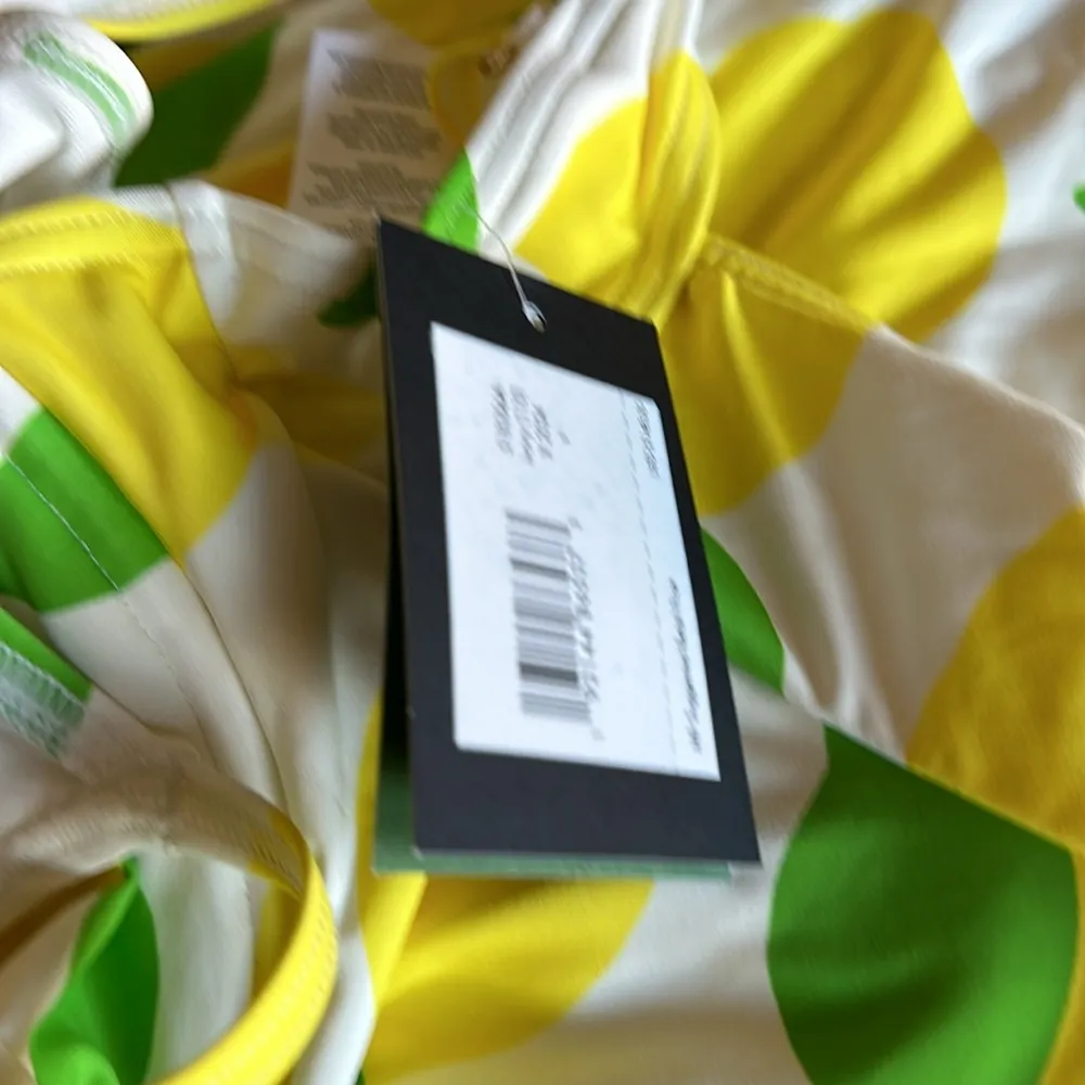 NWT Kate Spade Lemon Print One Piece Swimsuit White Yellow - Image 6