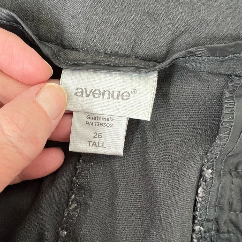 AVENUE DRESS PANTS size 26 tall gray - Image 4
