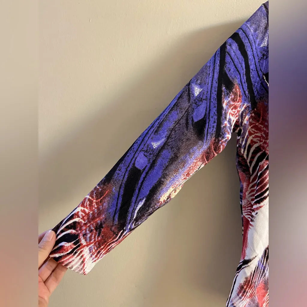 Alberto Makali 2 piece sweater cardigan set animal print embellished Large - Image 6