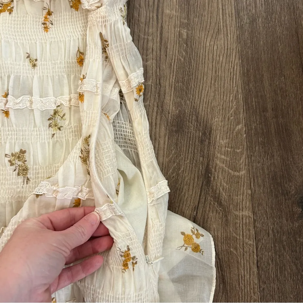 Marigold Ines Smocked Dress S - Image 6