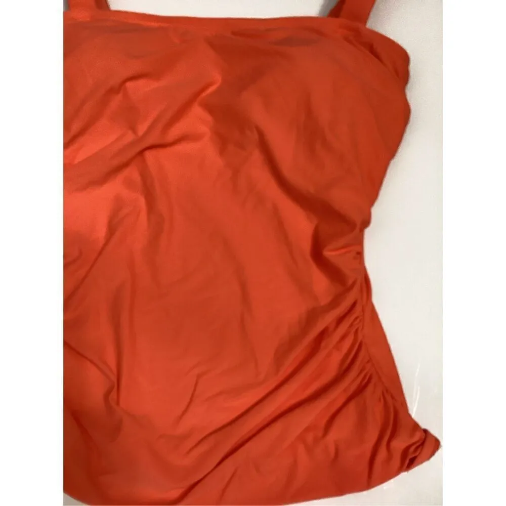 New. Carmen Marc Valvo orange tankini. M-top/L-bottom. Retails $169 - Image 10
