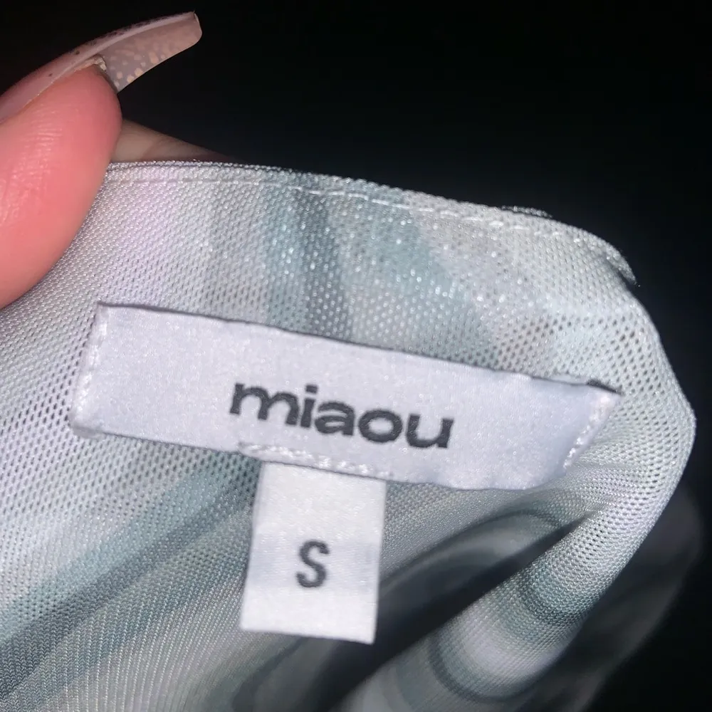 Stylish Patterned Miaou Green Mesh Moni Skirt revolve designer spring S boho - Image 6