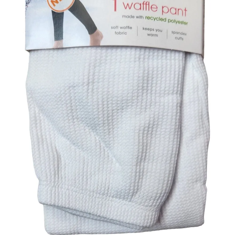 Fruit of the Loom EverSoft Women's Waffle Crew Shirt Size Large 12-14 White NEW - Image 2