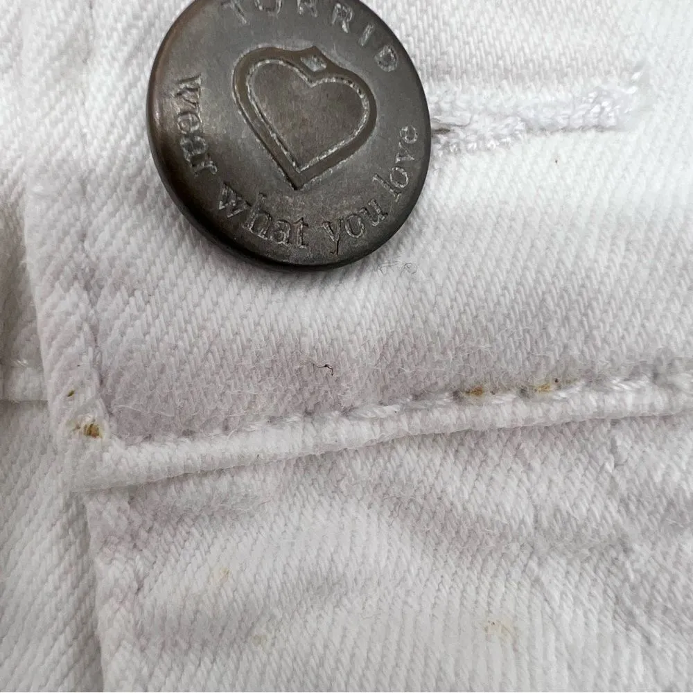 Articles of Society White 100% Cotton Off White Distress Stacy Mini-Skirt-Sz 27 - Image 5