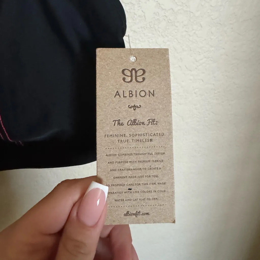 Kelsey Wells x Albion Uplift Bra Sz XL black pink contrast‎ stitch NEW Plus Size - Image 3