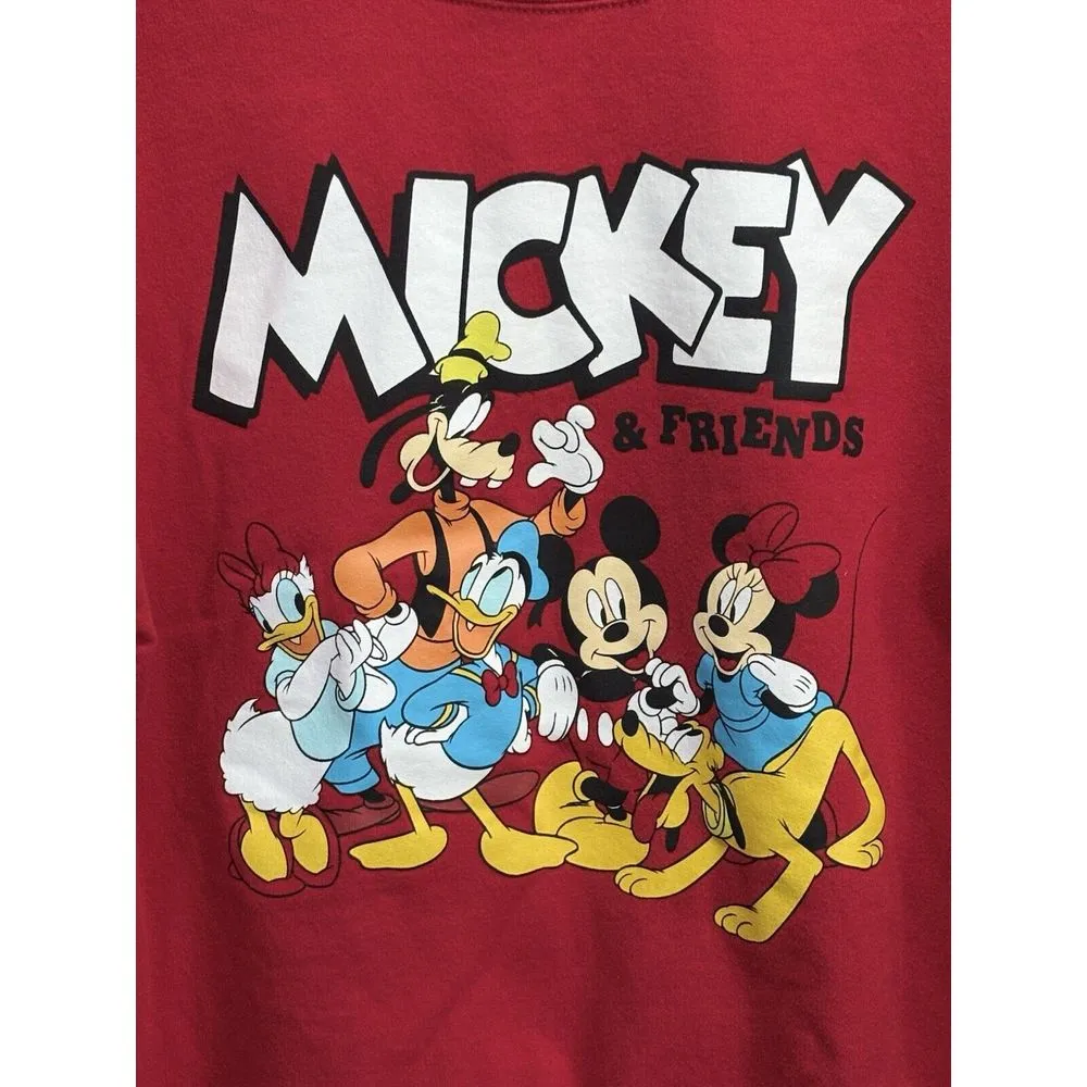 Disney Mickey And Friends Red/Multi Sweatshirt Long Sleeve Size L‎ (11-13) - Image 2