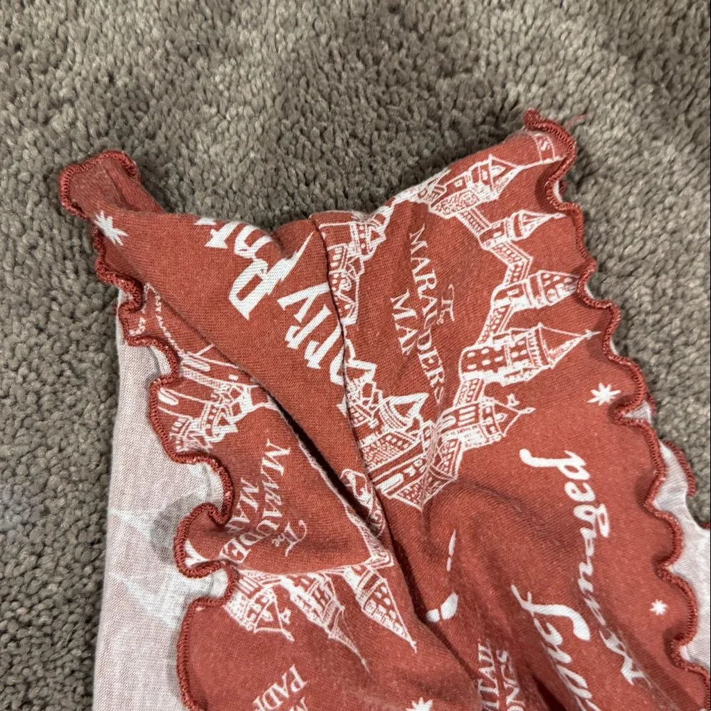 Harry Potter Clay Brick Red Pajama Set SIZE S - Image 7