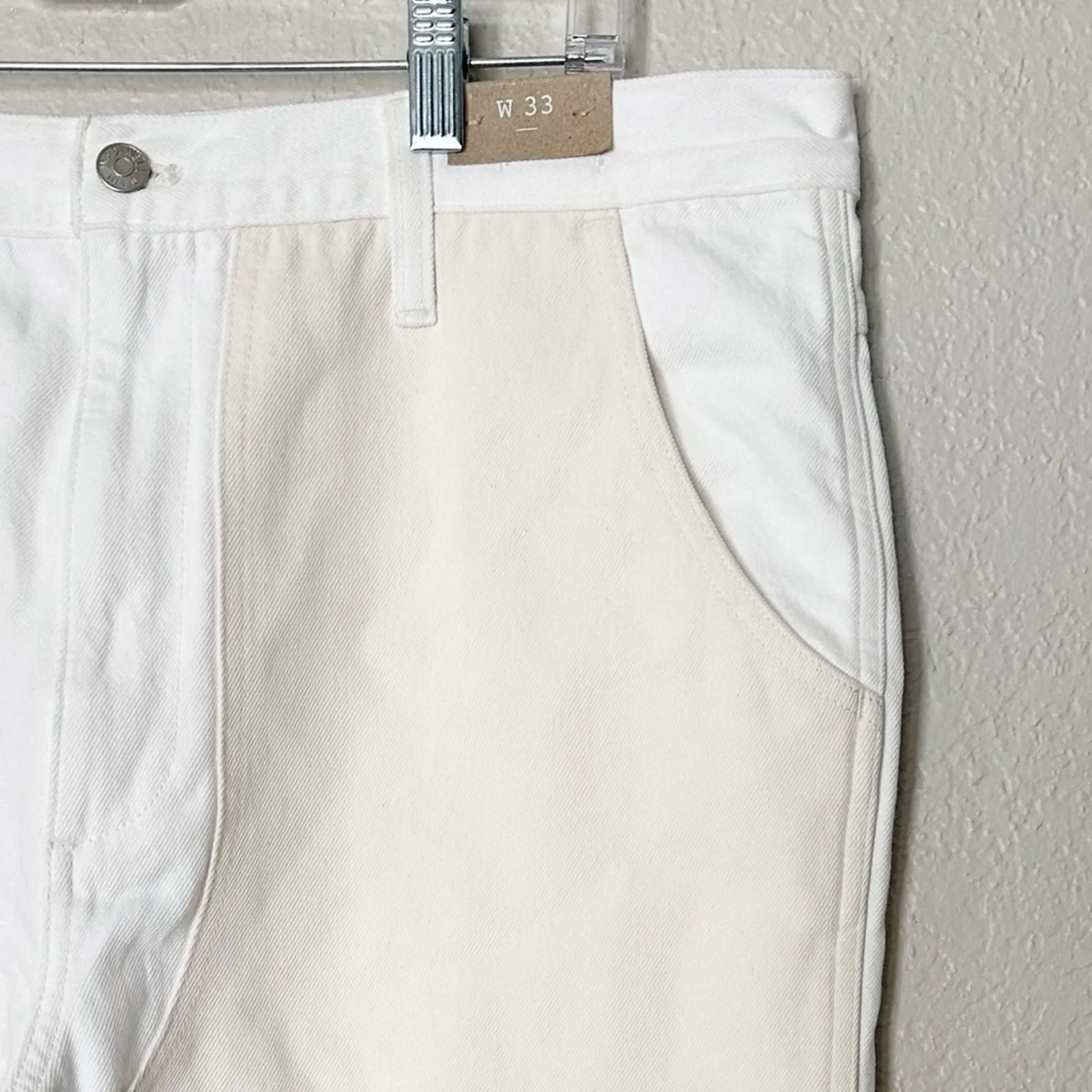 Madewell The '90s Straight‎ Jean: Two-Tone Workwear Edition Size 33 - Image 5