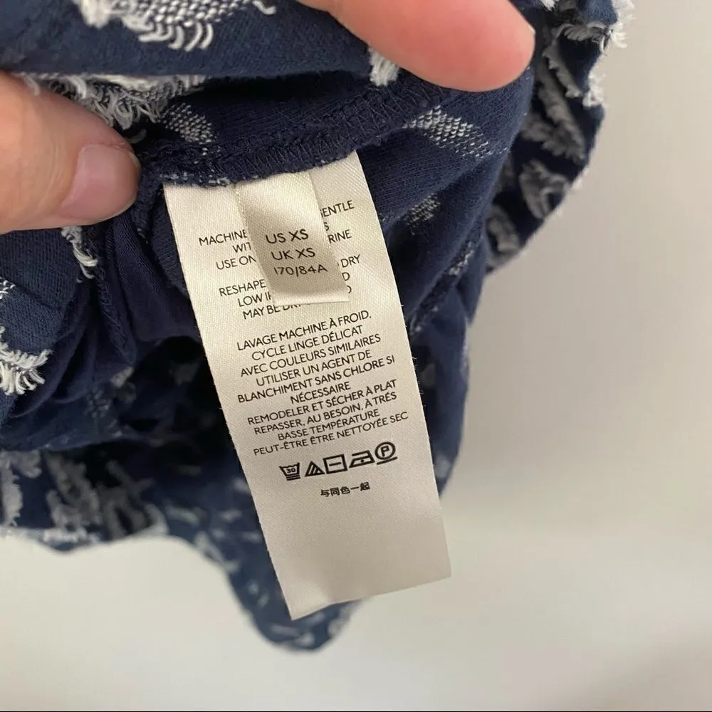 Maeve by Anthropologie Blue & White Geometric Shift Dress – XS – Babydoll Vibe - Image 6