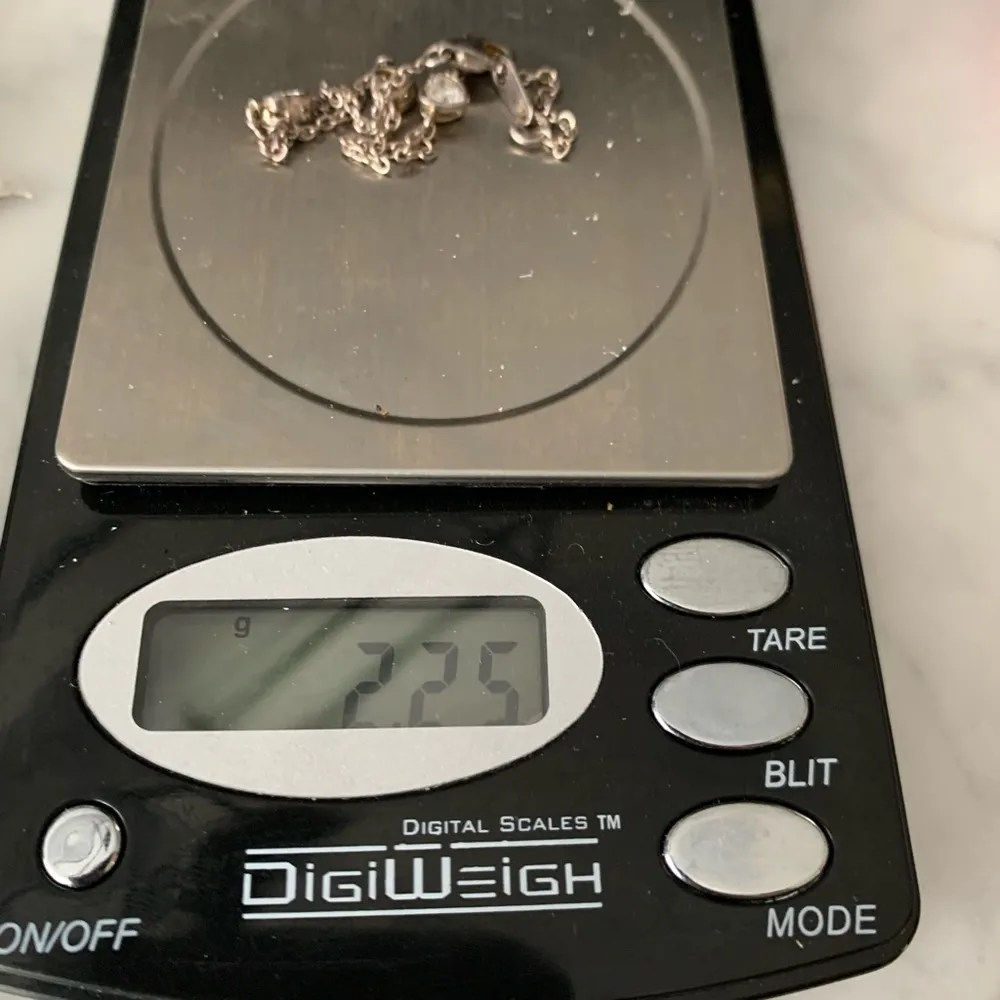 Three Heart Crystal Sterling Silver Chain Station Bracelet 7.25” Dainty - Image 5