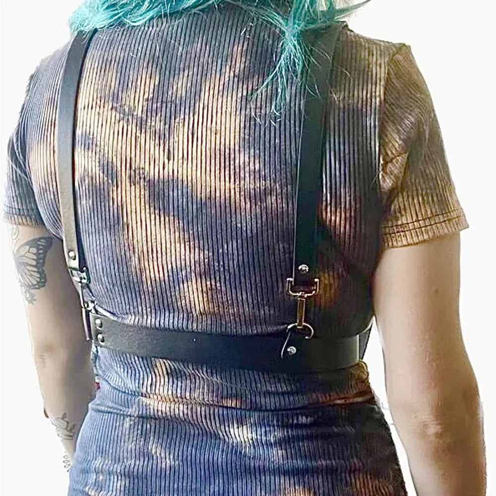 Black Harness Underbust Suspender O Ring Belt New - Image 10